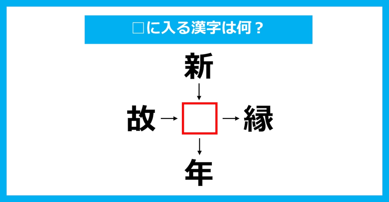 【漢字穴埋めクイズ】□に入る漢字は何？（第3525問）