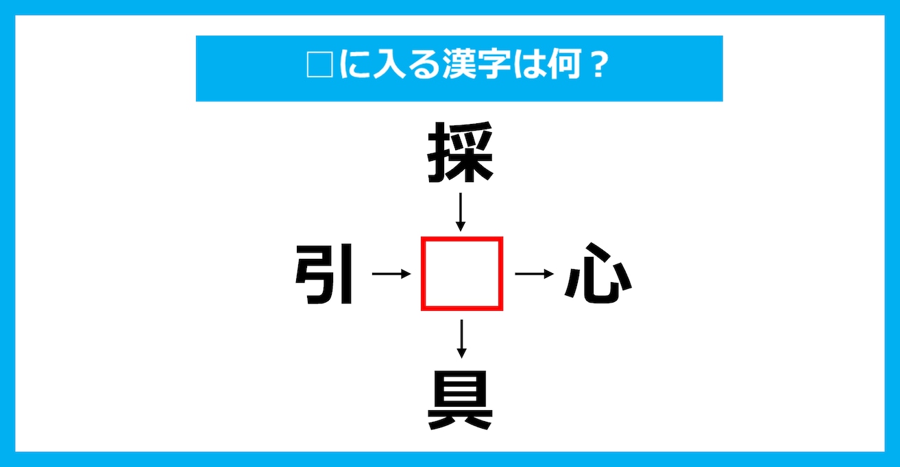 【漢字穴埋めクイズ】□に入る漢字は何？（第3579問）