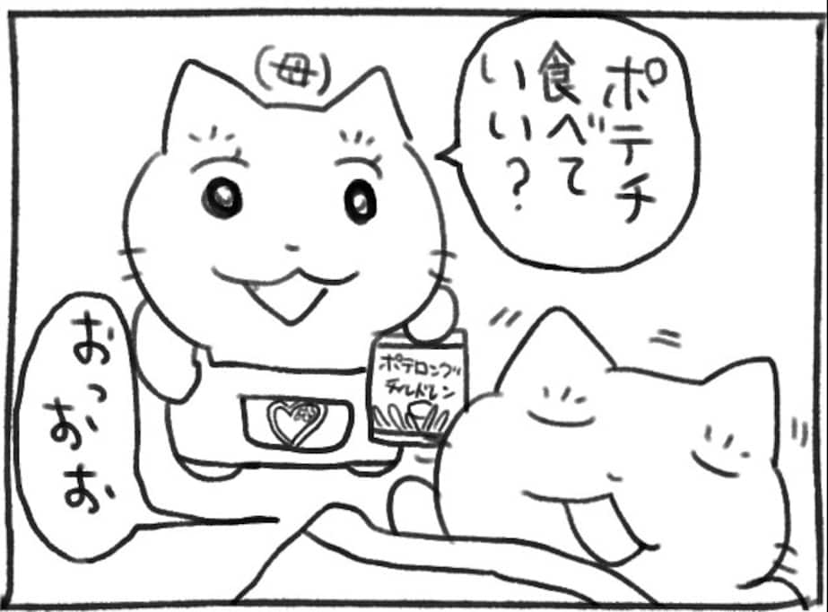 「許可はとりました」寝ている最中に言質を取る母に「理不尽」「可愛い」「笑った」