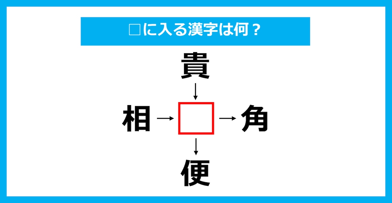 【漢字穴埋めクイズ】□に入る漢字は何？（第3776問）