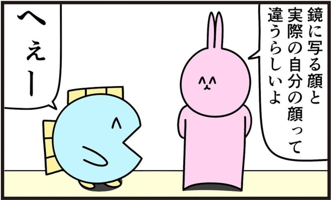鏡に映った顔とイラストあるあるの共通点とは？「わかる」「やめて」「トラウマです」