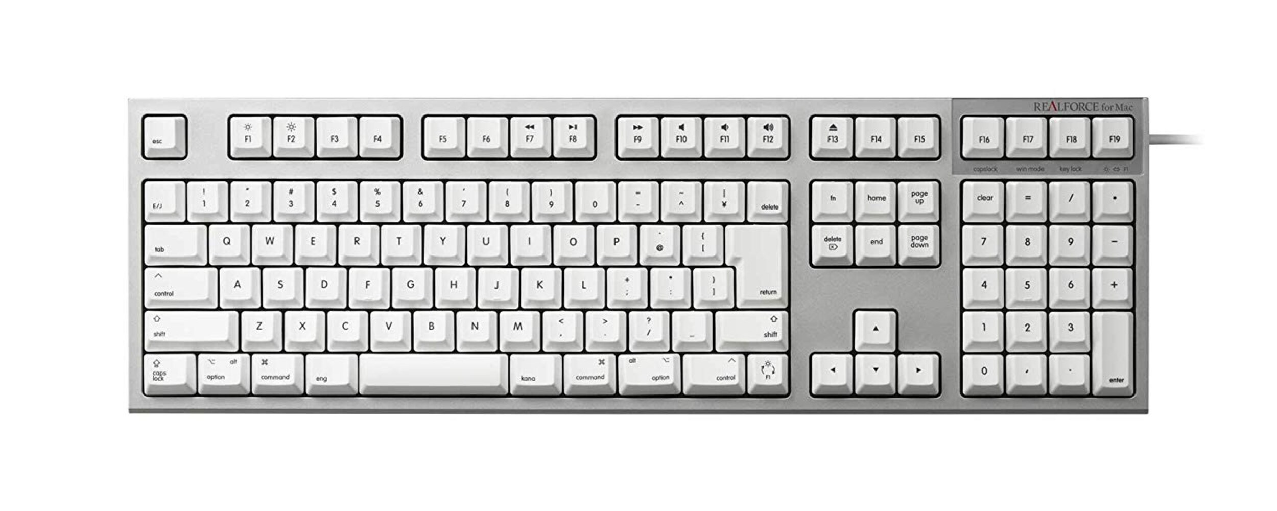 スタンダードな日本語表記付き(JIS)キーボード