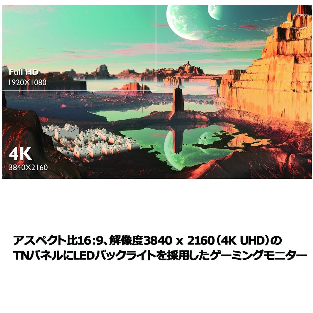 解像度|きれいな映像を楽しむなら高解像度(4K)のモニターを