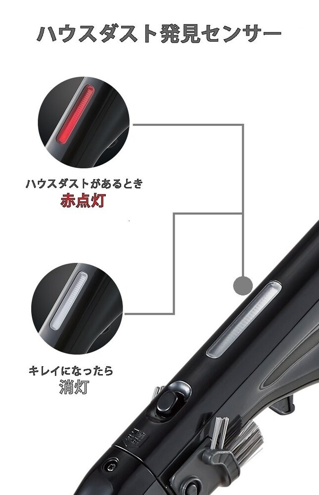 パナソニックの掃除機といえばしっかりごみをとれるクリーンセンサー