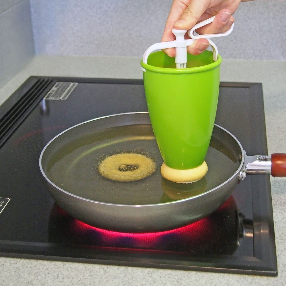 押し出しタイプ|手を汚さずに揚げドーナツが作れる