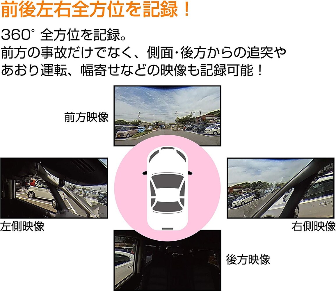 車外だけじゃない!車内もしっかり記録する