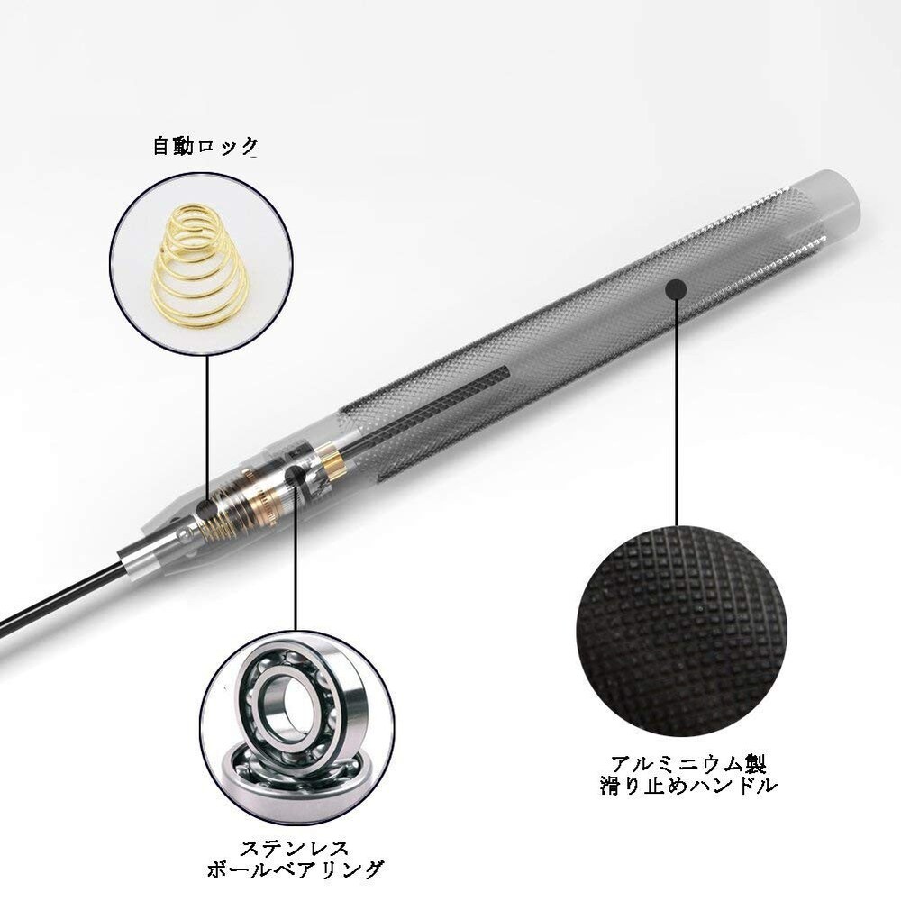 留め具はベアリング式が使いやすい