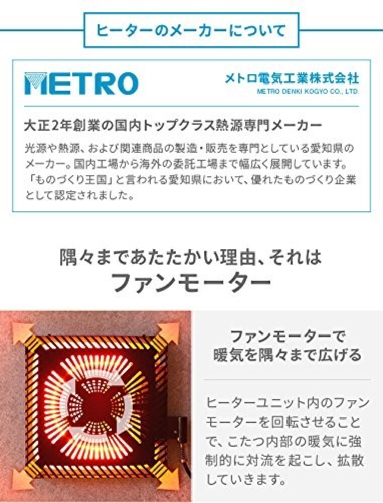 ヒーター|ファン付きなら隅々まで暖かい