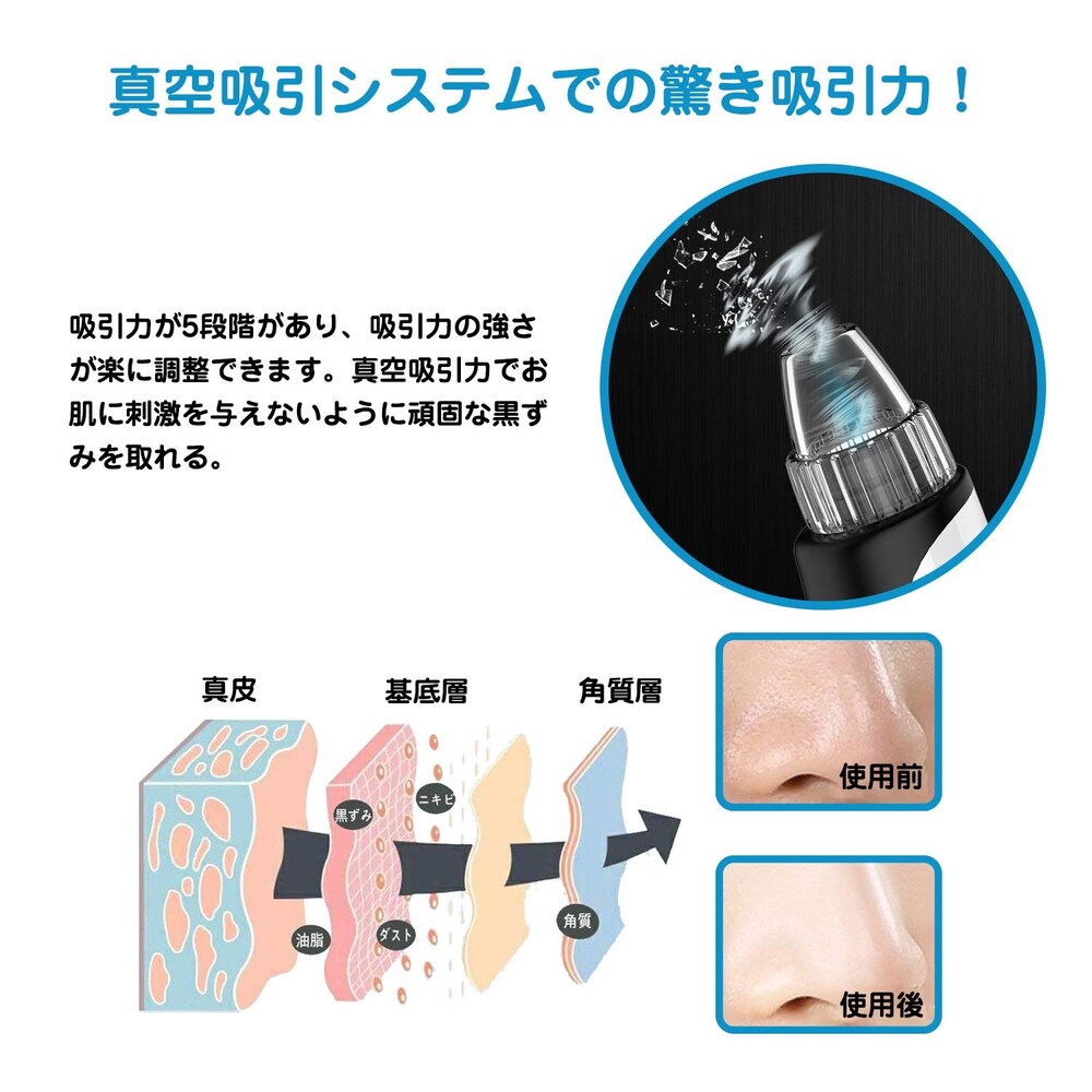 30~50kPaくらいの吸引力が使いやすい