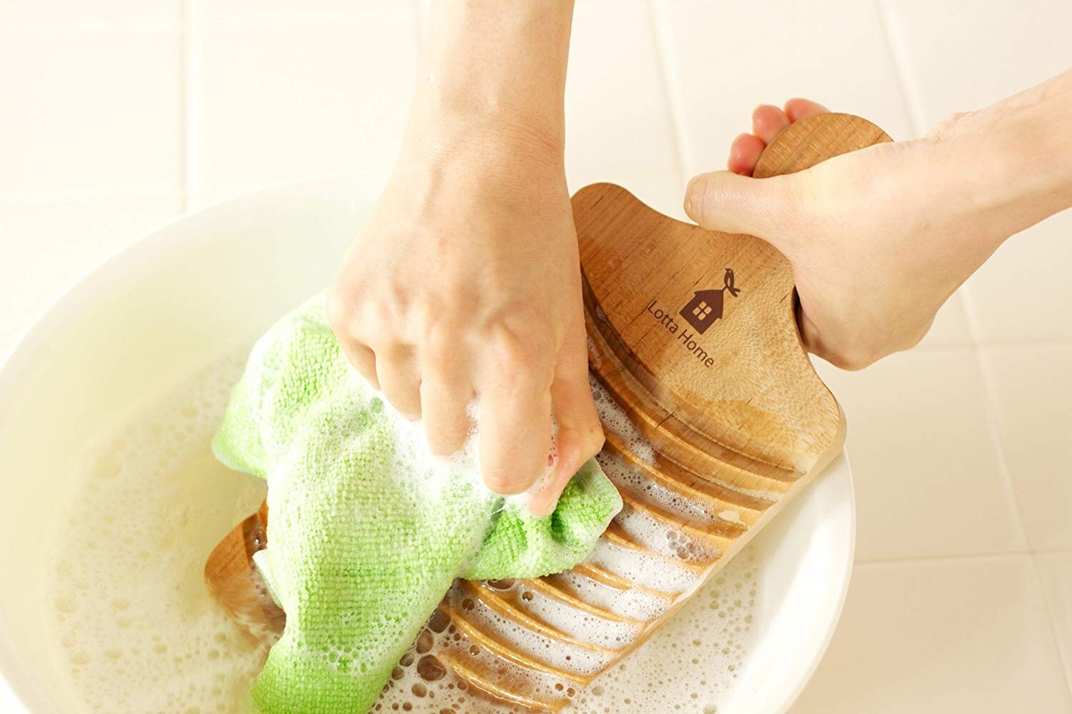洗濯板の使い方