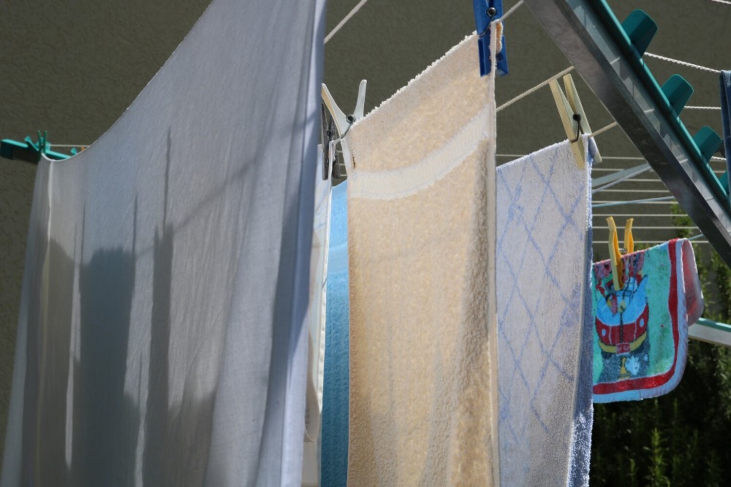 干し方|垂れてくる水滴に注意して
