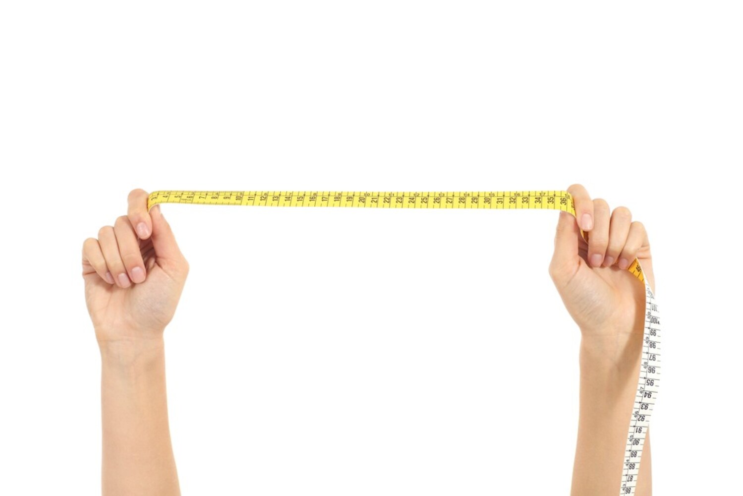計測準備|メジャーと鏡を用意!薄着になってはかって