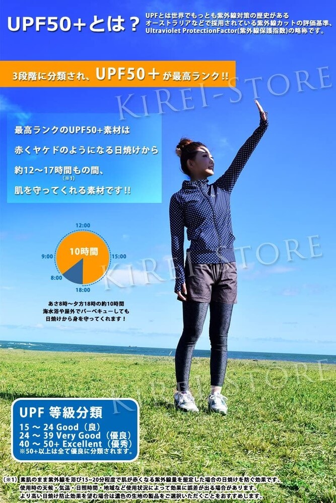 UVカット|紫外線が気になる方はUPFが高いものを