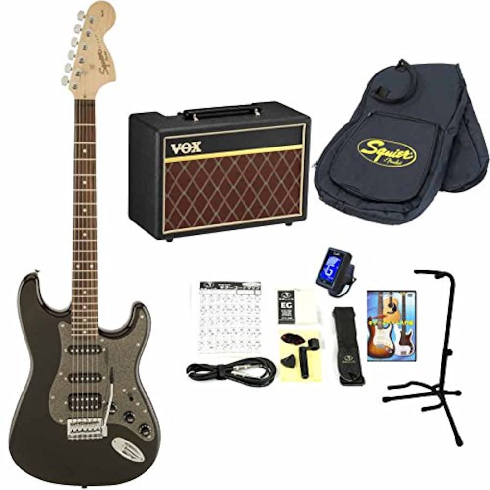 Squier / Affinity Stratocaster 【VOXアンプ&小物セット】 入門 初心者 (HSS Montego Black Metallic)