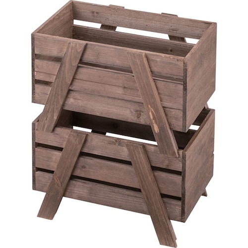 木製のスタッキングボックス