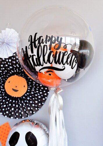 ハロウィンの透明バルーン