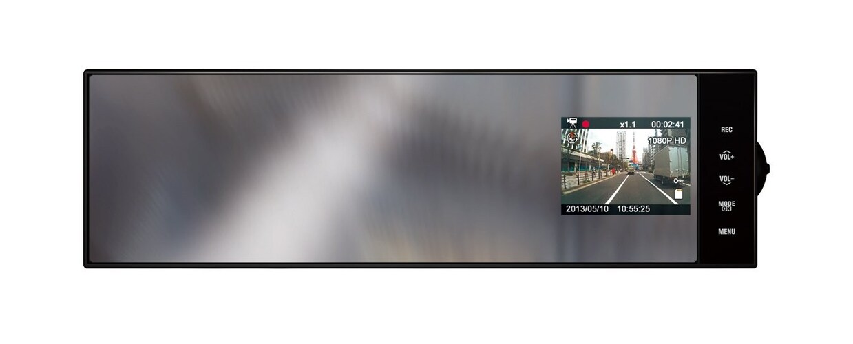 ミラー型(ルームミラー)|設置が簡単