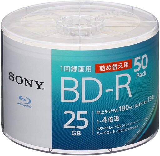 ▼BD-R|長期的なデータの保存用