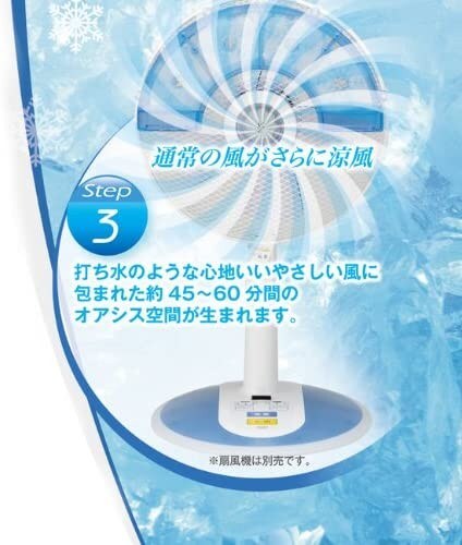 扇風機に保冷剤を付け、さらに涼しく!