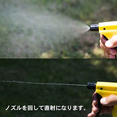 噴霧機能|ノズル調整や逆さにしても出る機能があると便利