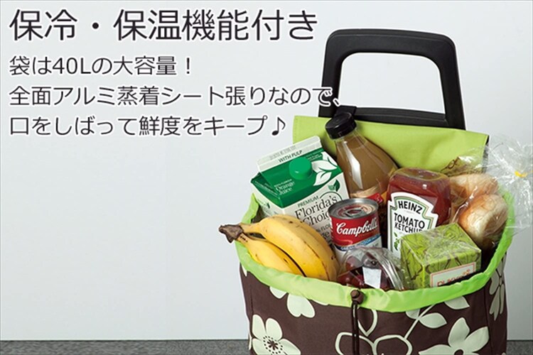 保冷機能があると食材の持ち運びが安心