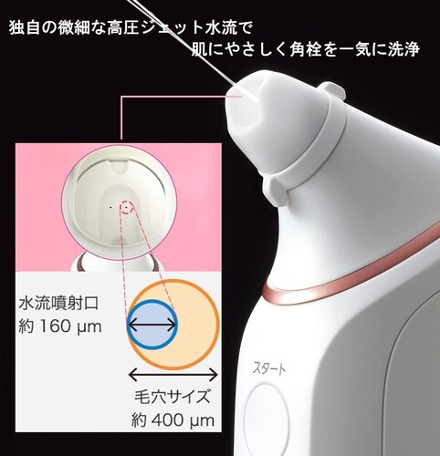 肌にやさしくアプローチする「水流式」