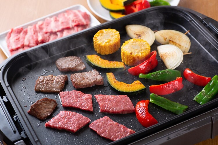 ホットプレート|焼肉、お好み焼きなど焼き物にぴったり