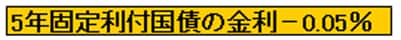個人向け国債固定５年の金利の決まり方