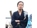男性の浴衣の着付けと帯結び（貝の口）