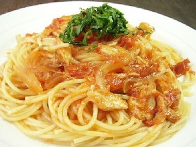 簡単お昼ご飯レシピ……トマトとツナのスパゲティ