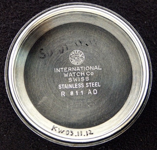 IWC ヨットクラブの裏蓋