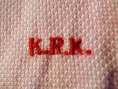 シャツのモノグラムについて考える