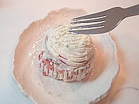 フォークで形を作る