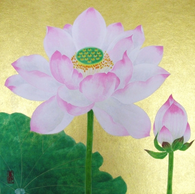 井上清治画伯 富貴花 牡丹 日本画 F10 院展作家　東京芸術大学 創画会－井上美紀（1962-） [日本画] All About
