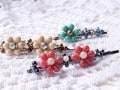 ドロップビーズでの花付きヘアピンの作り方！簡単手作りアクセサリー
