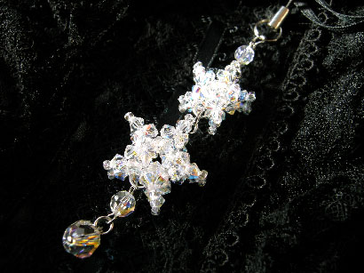 スワロフスキーのお星様ストラップのレシピ