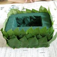 オアシスで花器を作る