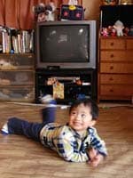 寝転がり