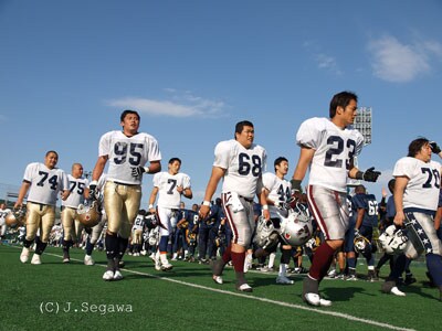 試合後の選手