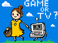 ゲームもできるしテレビも見れる、の図