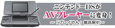 ニンテンドーDSがAVプレーヤーに変身!