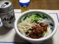中華風肉味噌うどん　ジャージャーうどん