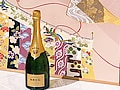 ブドウ染め京友禅が彩るクリュッグ1996