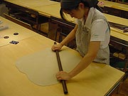 12歳のそば打ち#13●肉わけ・幅出し