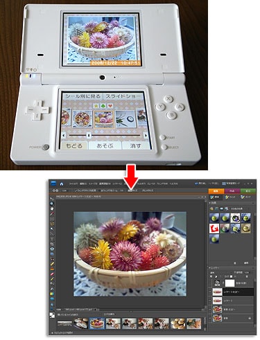 DSiカメラの写真をパソコンで活用しよう [CG・画像加工] All About