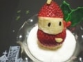 いちごとバナナのサンタクロースデザート