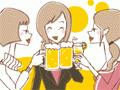 飲み会シーズン到来！女性の髪にやさしいお酒