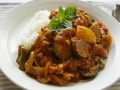 生姜風味の元気味！鶏ひき肉のラタトゥイユカレー