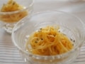 クリームコーンの冷たいパスタ