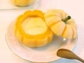 ミニかぼちゃで作る！スキムミルクのはちみつプリン
